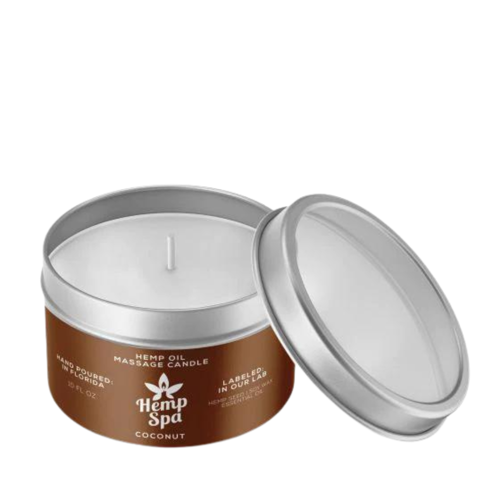 Hemp Spa Oil Massage Candle Coconut
