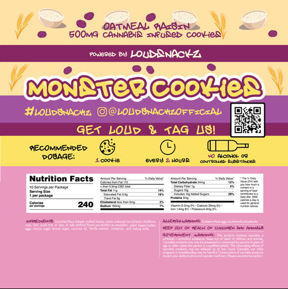 Monster Cookies - Oatmeal Raisin