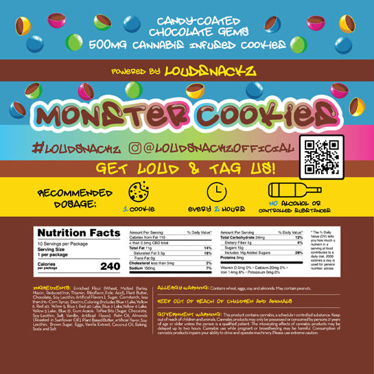 Monster Cookies - Candy Coated Chocolate Gems